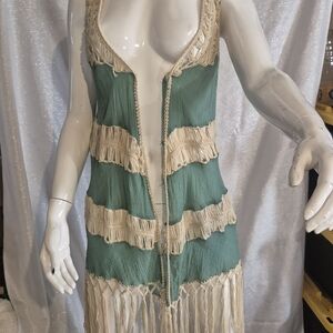 Country Fringe Kimono